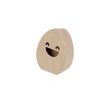 Boîte oeuf sourire S 4x10x12 cm en papier mâché à décorer - Décopatch