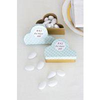 Set de 10 petites boites nuages en papier mâché à décorer - Décopatch