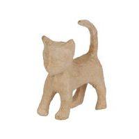 Chaton 13 cm en papier mâché à décorer - Décopatch