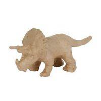 Triceratops 9 cm en papier mâché à décorer - Décopatch