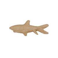 Requin 7 cm en papier mâché à décorer - Décopatch