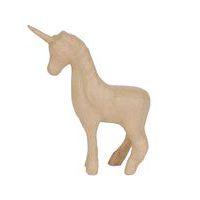 Licorne 21 cm en papier mâché à décorer - Décopatch