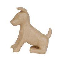 Chien 35 cm en papier mâché à décorer - Décopatch