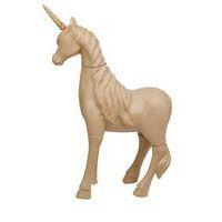Licorne 155 cm en papier mâché à décorer - Décopatch