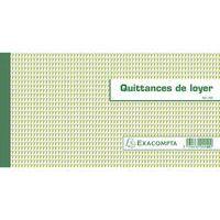 Lot de 10 Carnet "Quittance de loyers" 13,5/18,5cm 50 Feuillets - Image principale