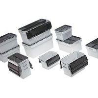 Bac standard à couvercle intégré - Longueur 400 mm - 45 à 60 L - Image 2