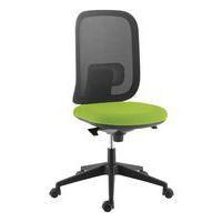 Chaise Alaia dos résille noire contact synchrone pistache - Image principale