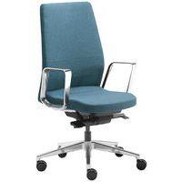 Fauteuil Eden pied et accoudoir alu assise bleu horizon - Image principale