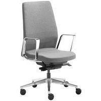 Fauteuil Eden tissu pied et accoudoir aluminium brosé Sokoa