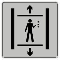 Pictogramme en polystyrène ISO 7001 - Ascenseur handicapé - Image principale