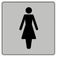 Pictogramme en polystyrène ISO 7001 - Toilette femmes