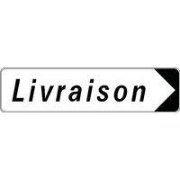 Panneau directionnel standard - Livraison - Longueur 500 mm thumbnail image 2