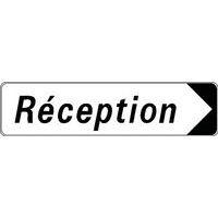 Panneau directionnel standard - Réception - Longueur 500 mm thumbnail image 2