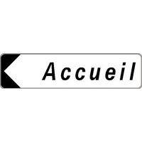 Panneau directionnel standard - Accueil - Longueur 500 mm thumbnail image