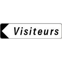 Panneau directionnel standard - Visiteurs - Longueur 500 mm thumbnail image