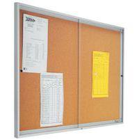 Vitrine intérieur avec portes coulissantes Liège H 68cm L 94 cm Gris - Image 2