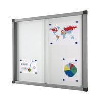 Vitrine d'intérieur Cube L 90 cm x H 125.8 cm fond métal - Image 2