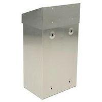 Poubelle métallique - 50 L - 38 x 68 x 25 cm Gris - Image 2