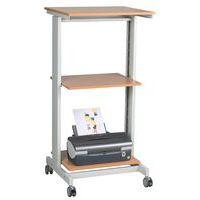 Poste informatique Twinco 6830 plateau Hêtre structure Gris clair thumbnail image 2