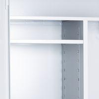 Armoire d'entretien grande largeur coloris gris - Image 3