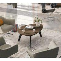 Table basse Galet 100x90 cm Chêne Clair/Carbone thumbnail image 2