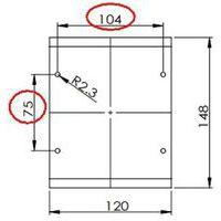 Support mural à sangle 2 m - sangle rouge / blanche - Image 4