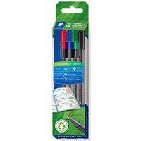 Etui 4 feutres triplus fineliner 334 0,3mm assorties - Staedtler