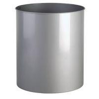Poubelle ronde en métal - 30 L, Coloris : Gris - Image principale