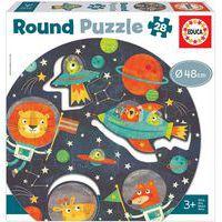 Puzzle rond espace 28 pièces - Educa