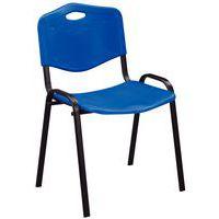 Chaise coques plastique bleues struct noire Ek wo - Image principale