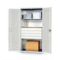 Armoire L1050Xp650Xh2000Mm Grise 2 Tabl + 4 T - Image 2