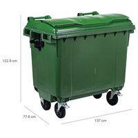 Conteneur à déchet - 660 L Vert - Image 4