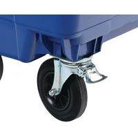 Conteneur 4 Roues 660L Bleu - Mobil Plastic thumbnail image 3