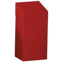 Poubelle en métal - 50 L rouge - Image principale
