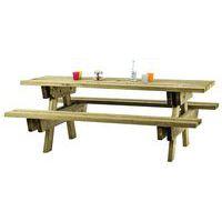 Table de pique-nique en pin - Manutan thumbnail image 8