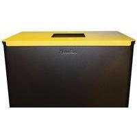 Poubelle de tri plastique 60 L Gris / Jaune thumbnail image 3