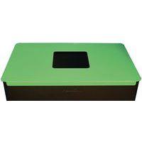 Poubelle de tri verre 60 L Gris / vert - Image 4