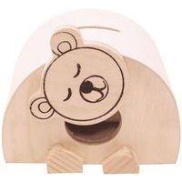 Tirelire ourson en bois à décorer