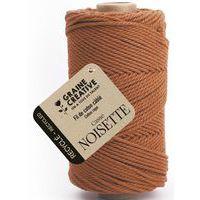 Bobine de 100m de coton câblé recyclé 2mm - Noisette - Image principale