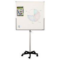Tableau d'information double face mobile Hxl : 96x96 cms - Blanc/Liège - Image 2