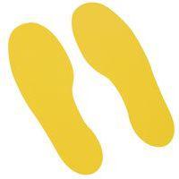 Lot de 10 Autocollant marquage au sol 10 pieds 300x100 jaune - Manutan - Image 5