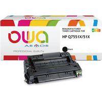 Toner remanufacturé HP Q7551X - Noir - Image principale