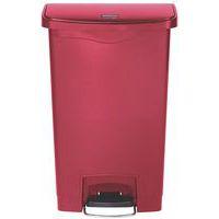 Collecteur Slim Jim Step On Front Step plastique 50 L rouge thumbnail image 2