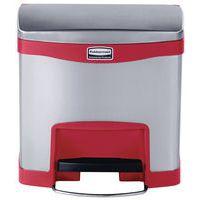 Collecteur Slim Jim Step On Front Step 15 L inox mat, rouge - Image 2