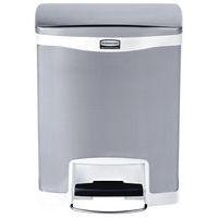 Collecteur Slim Jim Step On Front Step 30 L inox mat, blanc - Image 2