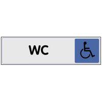 Panneau de signalisation en plexiglas - WC handicapé - Image principale