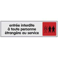 Panneau de signalisation en plexiglas - Entrée interdite thumbnail image 2