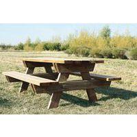 Table de pique-nique en pin - Manutan - Image 4