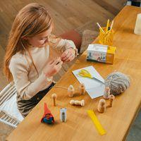 Lot 12 pelotes de laine 55m couleurs pastels - Image 2