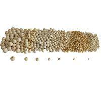 Seau de 575 perles en bois formes assorties Ø 8 à 25 mm